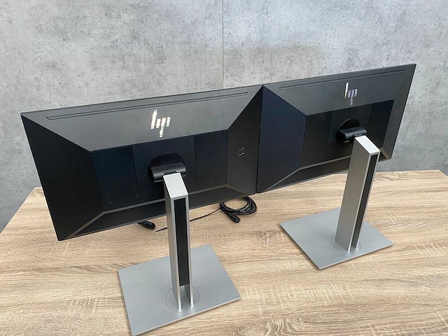 2x hp e22 g4 - 22'' monitor op verstelbare voet - hdmi, dp, vga - afbeelding 3 van  22