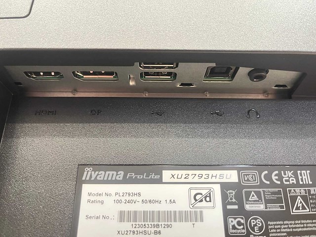 2x iiyama - 27" monitor met voet - hdmi, dp, usb - afbeelding 8 van  13