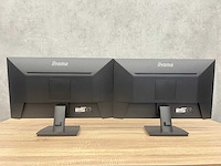 2x iiyama - 27" monitor met voet - hdmi, dp, usb - afbeelding 1 van  7