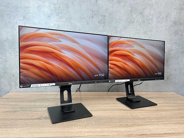 2x iiyama g-master - 24" monitor op voet - hdmi, dp - afbeelding 1 van  12
