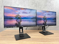 2x iiyama prolite - 24" monitor op voet - dp, hdmi, usb - afbeelding 1 van  8