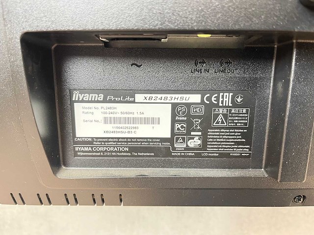 2x iiyama prolite - 24" monitor op voet - dp, hdmi, vga, usb - afbeelding 16 van  17