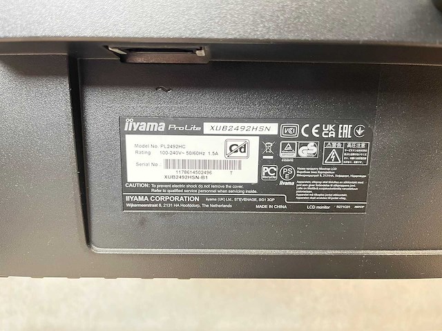 2x iiyama prolite - 24" monitor op voet - hdmi, dp, usb-c - afbeelding 9 van  10