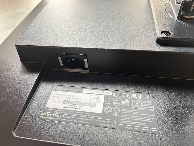 2x iiyama prolite - 24" monitor op voet - hdmi, dp, usb-c - afbeelding 10 van  10