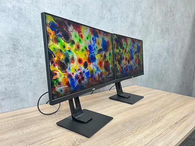 2x iiyama prolite - 24" monitor op voet - hdmi, dp, usb-c - afbeelding 5 van  11