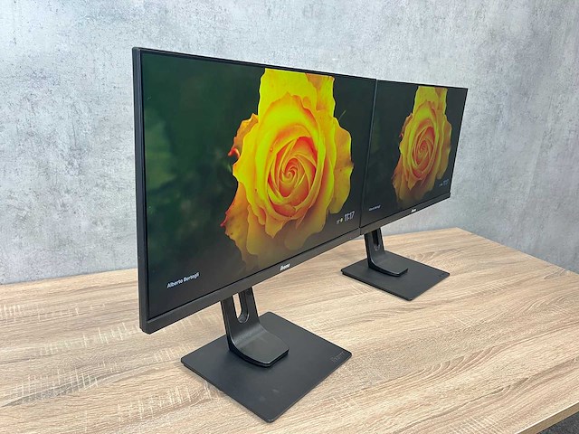 2x iiyama prolite - 24" monitor op voet - hdmi, dp, vga - afbeelding 10 van  13