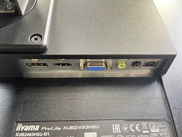2x iiyama prolite - 24" monitor op voet - hdmi, dp, vga - afbeelding 3 van  13