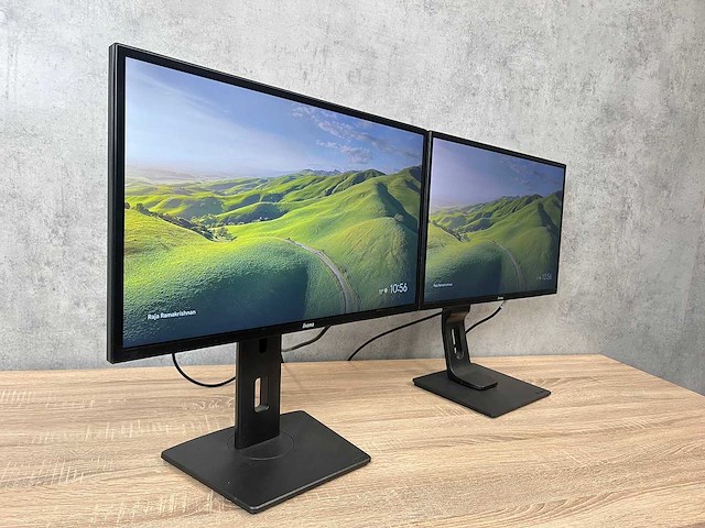 2x iiyama prolite - 24" monitor op voet - hdmi, dvi, vga - afbeelding 3 van  14