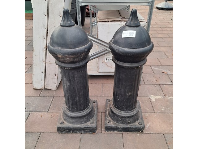 2x ijzeren decoratiepaal - afbeelding 1 van  9