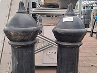 2x ijzeren decoratiepaal - afbeelding 2 van  9