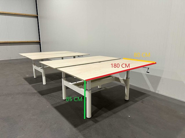 2x in hoogte verstelbaar bureau - afbeelding 8 van  8