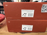 2x inbouw wastafelmengkraan 2-gats met coldstart mat zwart regn - afbeelding 3 van  3