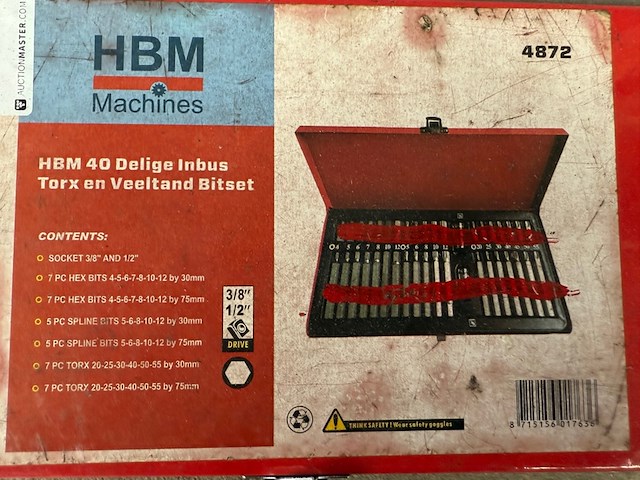 2x inbus torx en veeltand set - afbeelding 5 van  5