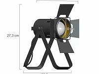 2x industriële tafellamp met e27 fitting, mexlite, carré 3380zw, zwart, 2026 - afbeelding 2 van  5