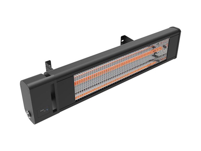 2x infrarood heaters met asb, ah18ccr, zwart - afbeelding 1 van  3