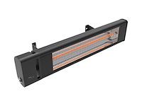 2x infrarood heaters met asb, ah18ccr, zwart - afbeelding 1 van  3