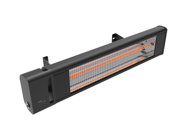 2x infrarood heaters met asb, ah18ccr, zwart - afbeelding 1 van  3