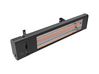 2x infrarood heaters met asb, ah18ccr, zwart - afbeelding 1 van  3