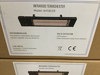 2x infrarood heaters met asb, ah18ccr, zwart - afbeelding 3 van  3