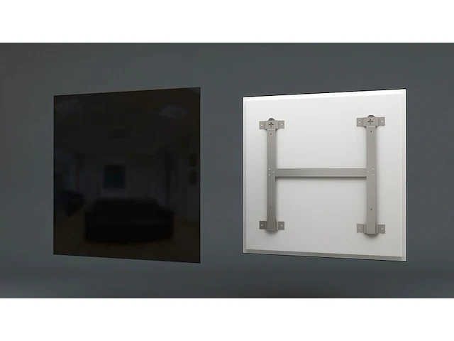 2x infrarood paneel, ecosun, type gs | glas, 60x60 cm, zwart, 2025 - afbeelding 1 van  4