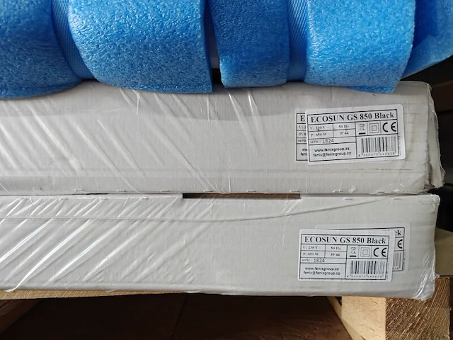 2x infrarood paneel, ecosun, type gs | glas, 80x120 cm, zwart, 2025 - afbeelding 2 van  5