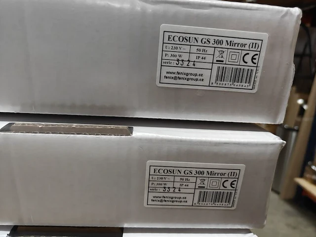 2x infrarood paneel, ecosun, type gs | spiegel, 60x60 cm, spiegel, 2025 - afbeelding 3 van  4
