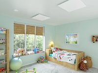 2x infrarood paneel glas 60 x 60 cm, ecosun, type gs, wit, 2025 - afbeelding 1 van  3