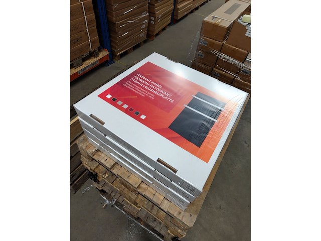2x infrarood paneel glas 60 x 60 cm, ecosun, type gs, zwart, 2025 - afbeelding 2 van  3