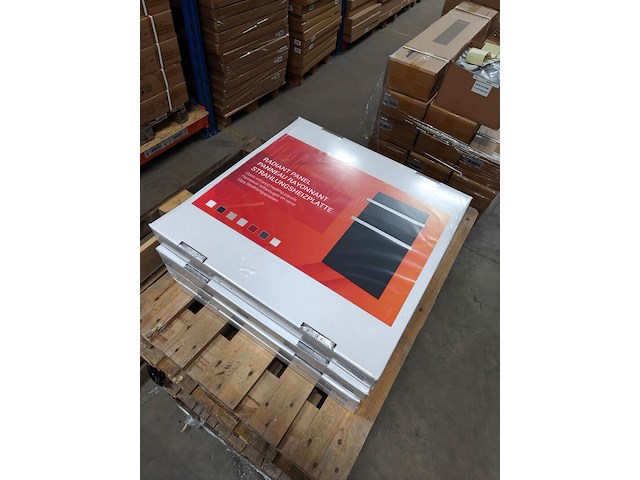2x infrarood paneel glas 60 x 60 cm, ecosun, type gs, zwart, 2025 - afbeelding 1 van  3