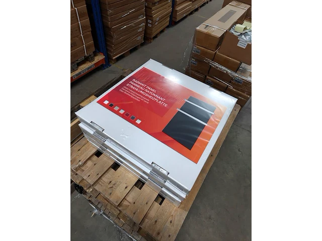 2x infrarood paneel glas 60 x 60 cm, ecosun, type gs, zwart, 2025 - afbeelding 1 van  4