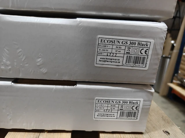2x infrarood paneel glas 60 x 60 cm, ecosun, type gs, zwart, 2025 - afbeelding 4 van  4