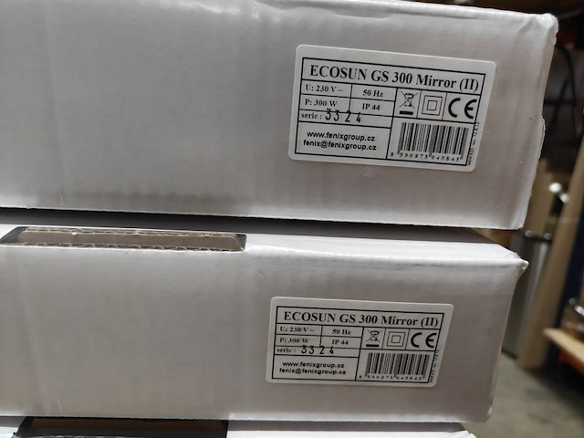 2x infrarood paneel spiegel 60 x 60 cm, ecosun, type gs, spiegel, 2025 - afbeelding 3 van  3