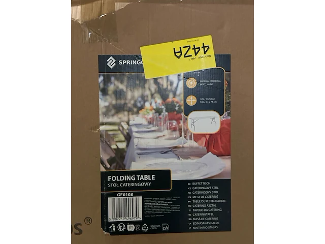2x inklapbare cateringtafel springos - afbeelding 3 van  3