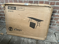 2x inklapbare statafel met cover, xdays - afbeelding 1 van  1