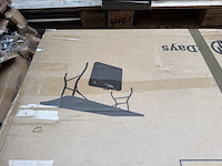 2x inklapbare tafel, vouwtafel 180x70x73 cm, xdays - afbeelding 3 van  5