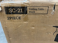 2x inklapbare tafel, vouwtafel 180x70x73 cm, xdays - afbeelding 4 van  4
