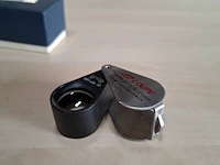 2x juweliersloep met lens met 6x reiscompas - afbeelding 2 van  8