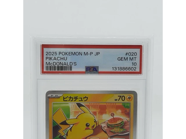 2x kaart, pokémon, pickachu mcdonalds promo 020/m-p, 2025 - afbeelding 5 van  11