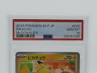 2x kaart, pokémon, pickachu mcdonalds promo 020/m-p, 2025 - afbeelding 10 van  11