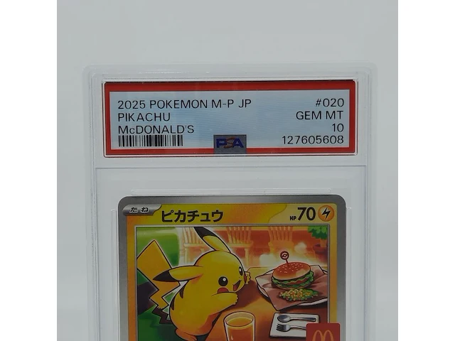 2x kaart, pokémon, pickachu mcdonalds promo 020/m-p, 2025 - afbeelding 10 van  11