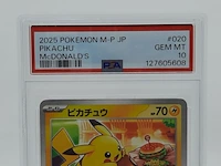 2x kaart, pokémon, pickachu mcdonalds promo 020/m-p, 2025 - afbeelding 10 van  11