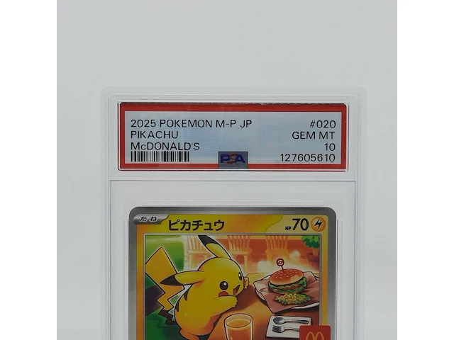 2x kaart, pokémon, pickachu mcdonalds promo 020/m-p, 2025 - afbeelding 5 van  11