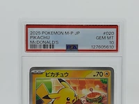 2x kaart, pokémon, pickachu mcdonalds promo 020/m-p, 2025 - afbeelding 5 van  11
