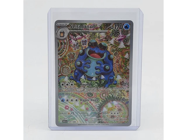 2x kaart, pokémon, seismitoad blk en 105/086, 2025 - afbeelding 6 van  9