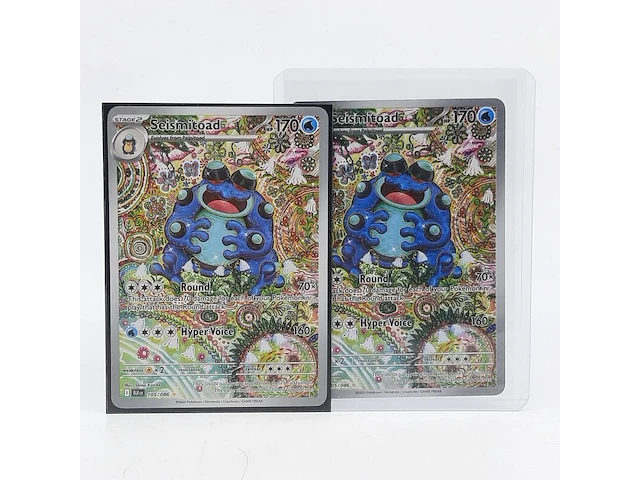 2x kaart, pokémon, seismitoad blk en 105/086, 2025 - afbeelding 1 van  10