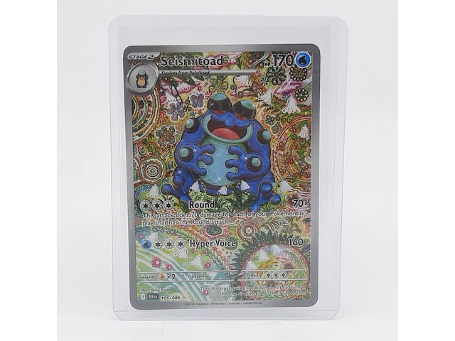2x kaart, pokémon, seismitoad blk en 105/086, 2025 - afbeelding 8 van  10