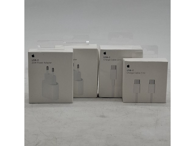2x kabel en 2x adapter, apple - afbeelding 1 van  7