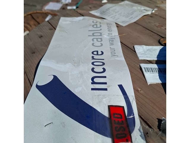 2x kabel op houten haspel, incore cables - afbeelding 6 van  11