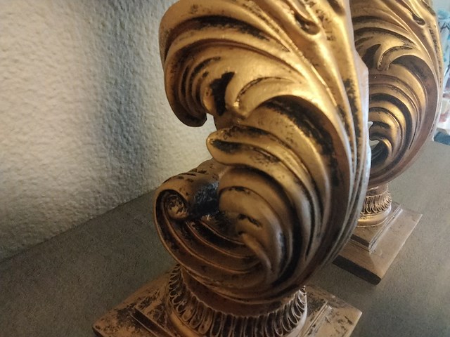 2x kandelaar, fink, natale, goud - afbeelding 5 van  5