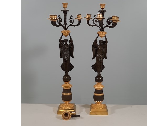 2x kandelaber, 5 lichts - afbeelding 1 van  9